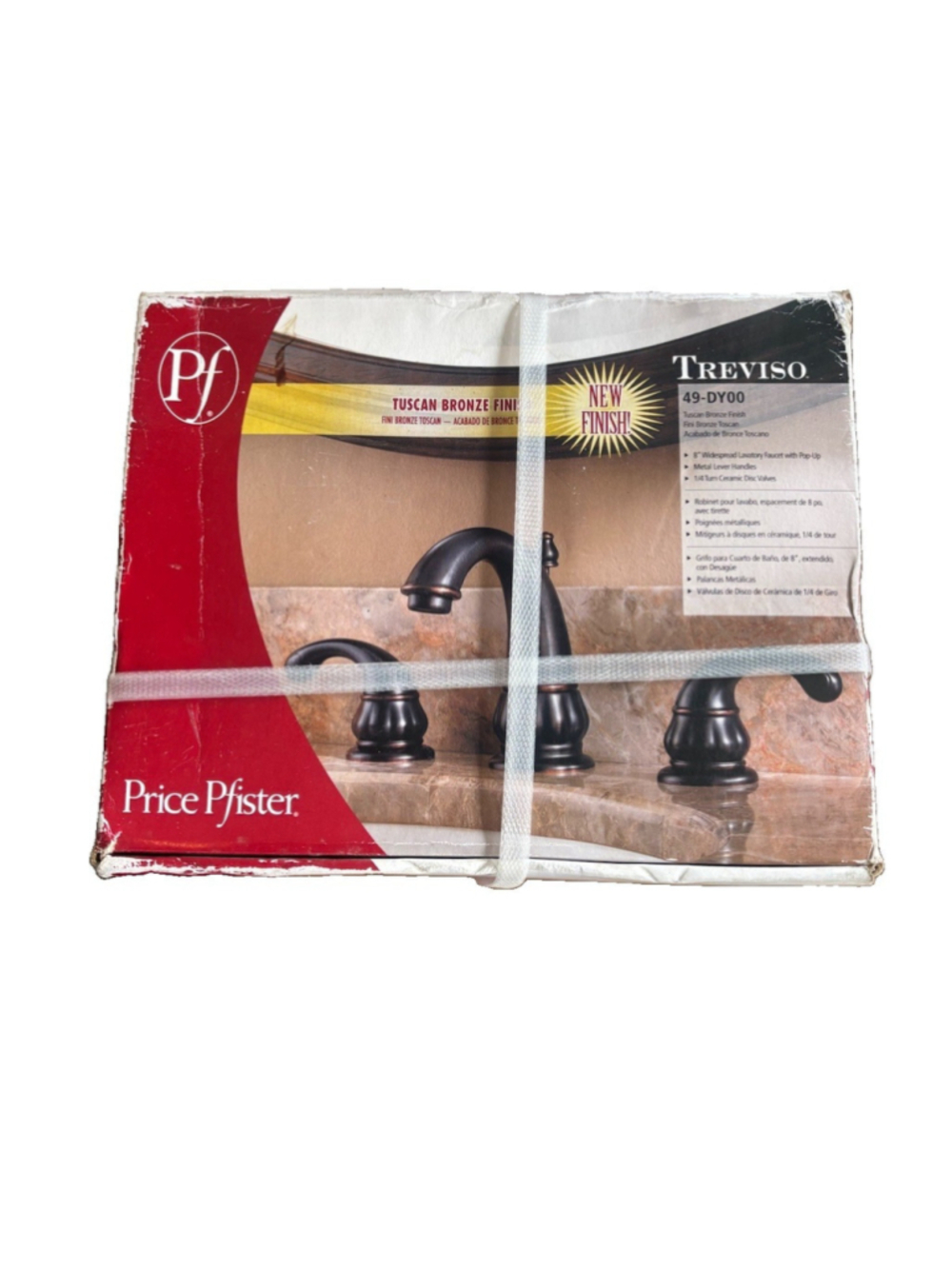 Price Pfister Treviso widespread bathroom faucet Tuscan Bronze finish 49-DY00